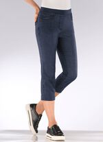 Caprijeans med strassstenar 