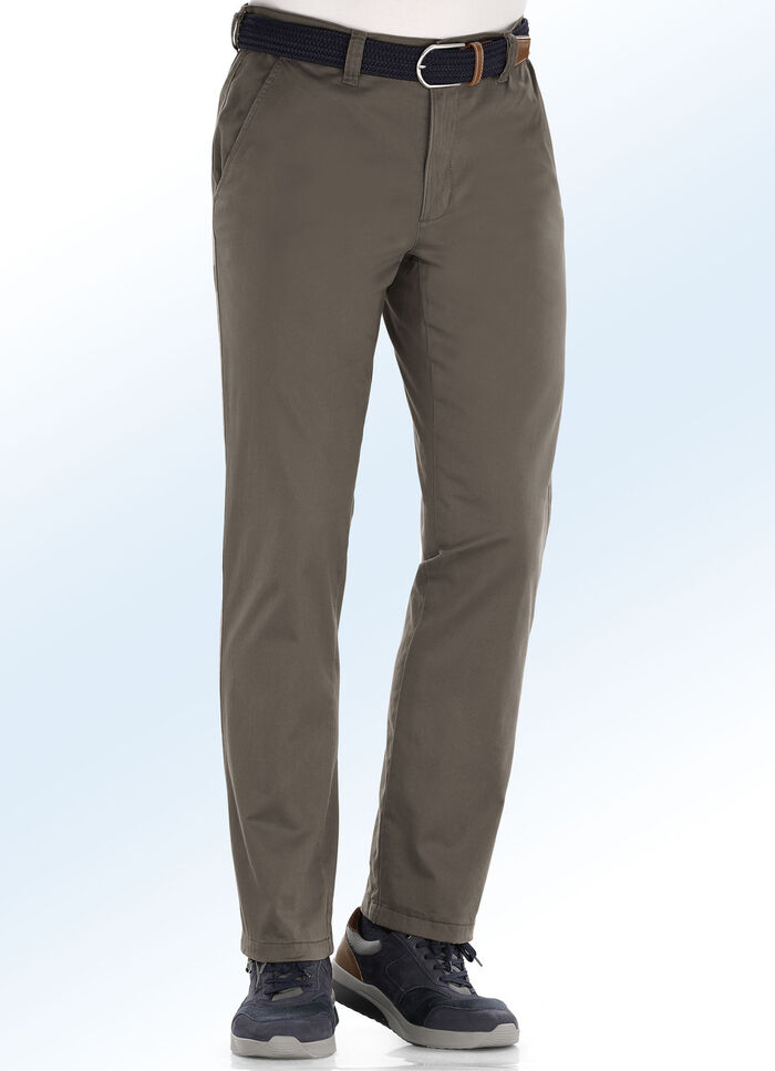 Termobyxor i 4 f&auml;rger med sidfickor OLIV