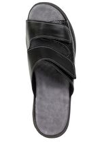 Bekv&auml;ma damslippers, bredd K, med kardborreband SCHWARZ