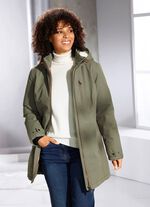 Funktionsjacka med fast huva 