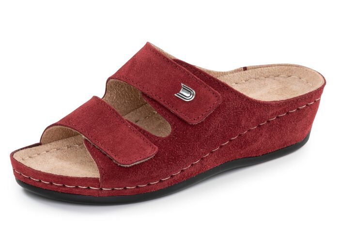 L&auml;tta damslippers, bredd G, med kardborrekn&auml;ppning 