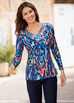 Skjorta med effektfull strassdekoration 