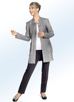 l&aring;ng kavaj med glenrutig design 