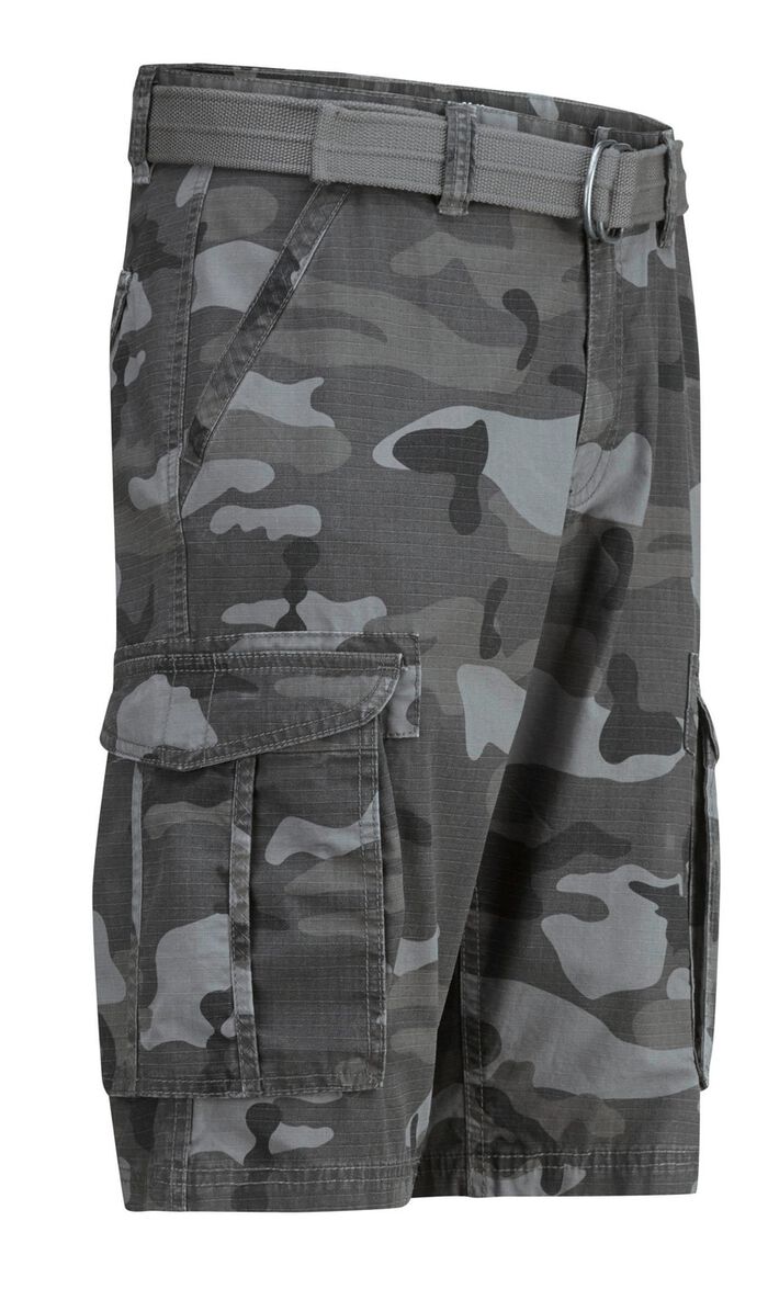 Bermudashorts med b&auml;lte och cargofickor i 2 f&auml;rger 