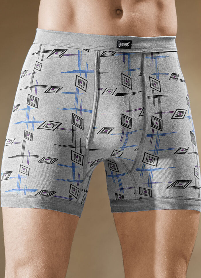 Finribbade kalsonger i fyrpack med gylf 