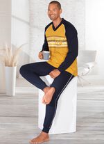 Pyjamas med V-ringning och muddar 