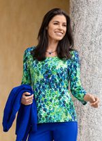 Skjorta med snyggt helt&auml;ckande tryck 