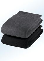 F&ouml;rpackning om sex strumpor med tryckfria mjuka kanter, enf&auml;rgade och fl&auml;ckiga 