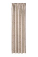 Ogenomskinlig mörkläggningssjal med volangband BEIGE