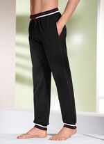 Byxor med ribbade muddar SVART