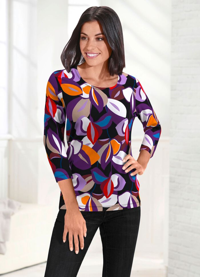 Skjorta med 3/4-&auml;rmar 