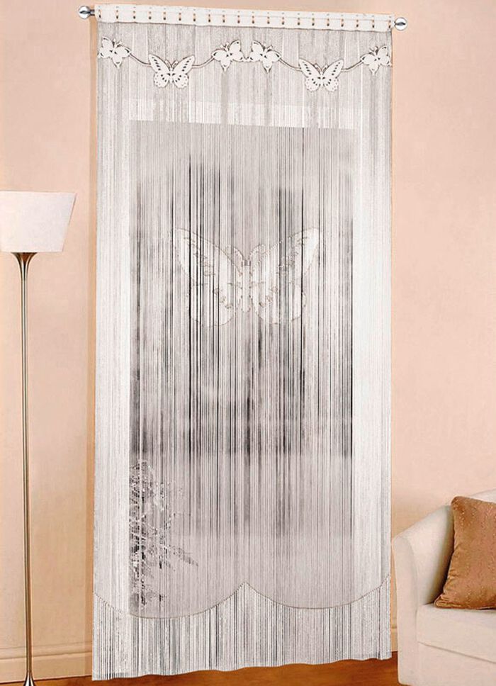 G&auml;nggardin, l&auml;mplig f&ouml;r gardinst&aring;ng och skena 