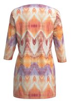 Stickad tunika i tryckt finstickning 