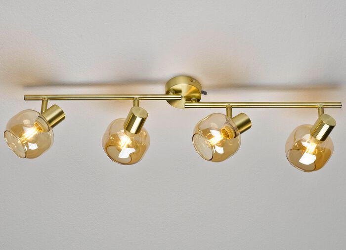 Snygga taklampor med tonat glas 