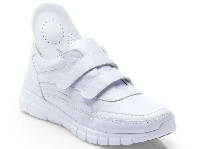 Andrea Conti sneakers med kardborreband VIT