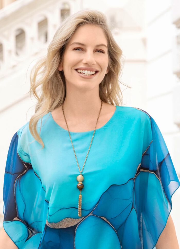 H&auml;nge med tiger&ouml;gonboll 