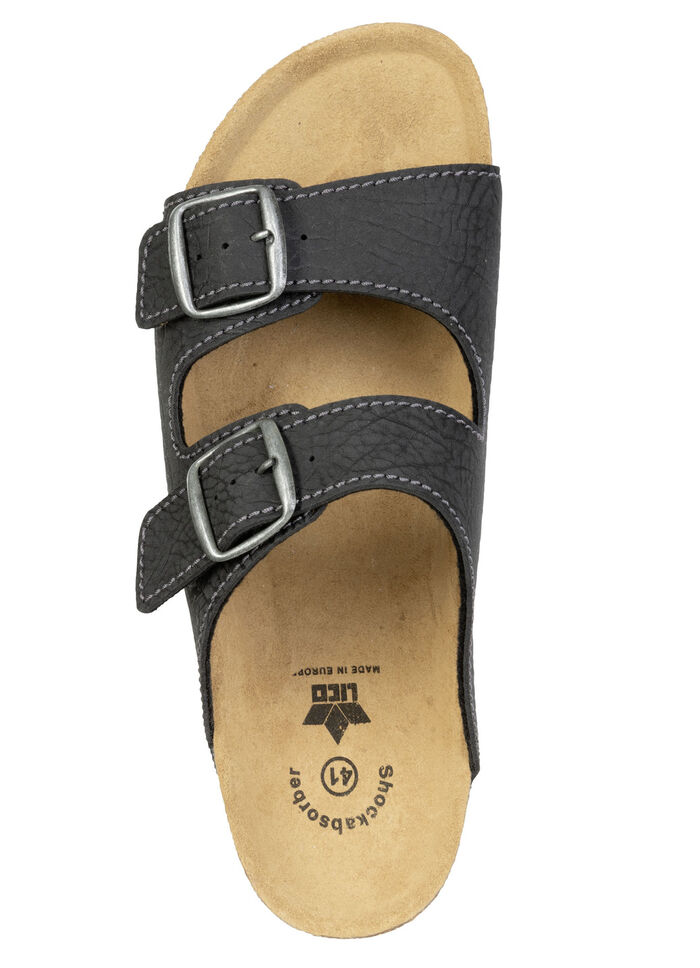 Klassiska herrmulor med justerbara knäppningar ANTHRAZIT