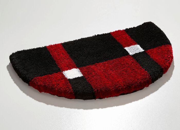 Halvcirkelformad matta R&Ouml;D-SVART