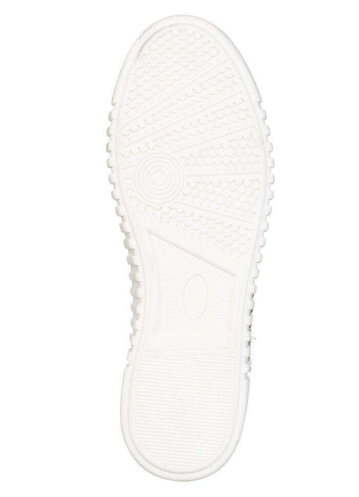 ELENA EDEN, snygga damsneakers, vidd G, uttagbar fotbädd SILVER