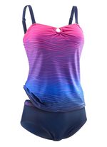 Laurina tankini med justerbara och avtagbara axelband och mjuka kupor 