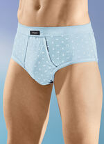 Fempack trosor i fin jersey med gylf och heltäckande mönster 