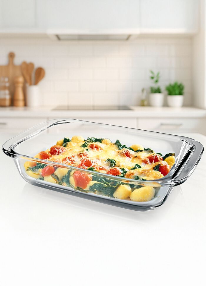 Praktisk fyrkantig ugnsform 1500ml 