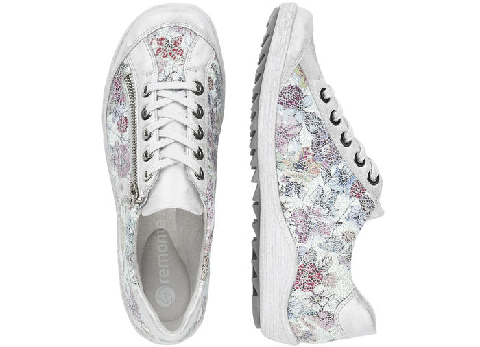 Remonte sneakers med snören SILVERFÄRGIG