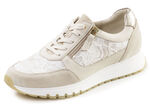 ELENA EDEN, eleganta damsneakers, vidd G, med uttagbar fotbädd BEIGE-WEISS