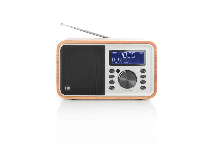 Dubbel DCR-51 digital radio i tr&auml;design 