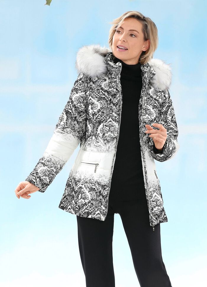 Jacka med avtagbar huva 