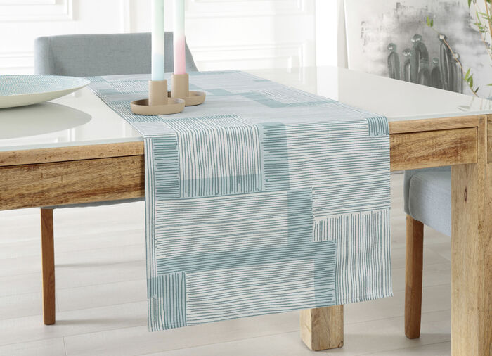 Bordsduk med fläckskyddande yta AQUA