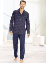 Pyjamas fr&aring;n Pastunette f&ouml;r m&auml;n med kn&auml;ppt topp 