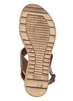 Gemini, trendiga damsandaler, bredd G, tillverkade av l&auml;der 