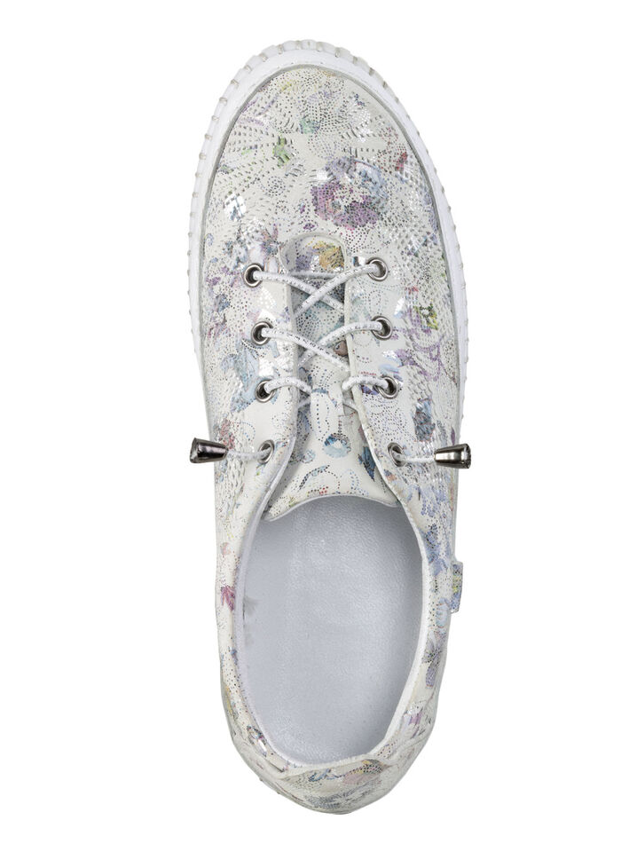ELENA EDEN sneakers med dekorativ perforering ISGRÅ-FÄRGAD