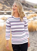 Tr&ouml;ja i randig design 