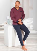 Pyjamas med V-ringning och muddar 