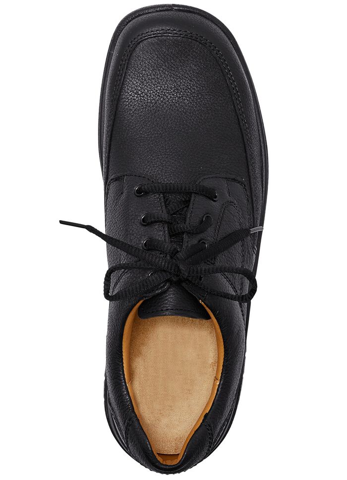 GINO GALANTE sn&ouml;rskor av fint l&auml;der SVART