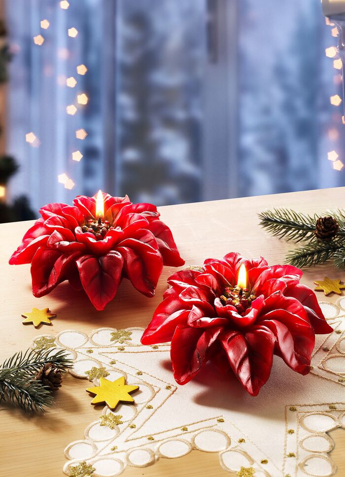 &Auml;kta vaxljus, set om 2 