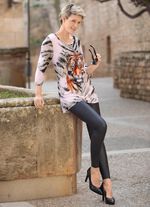 Skjorta med placerat djurmotiv 