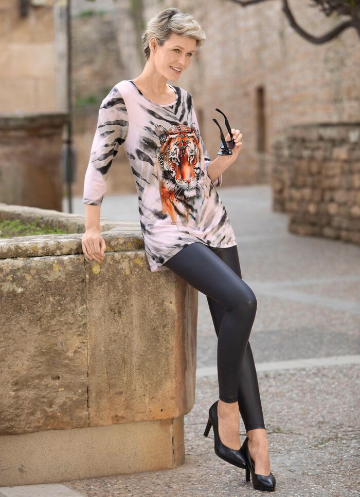 Skjorta med placerat djurmotiv 