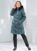 Kort dunjacka med fast huva GRANGR&Ouml;NT