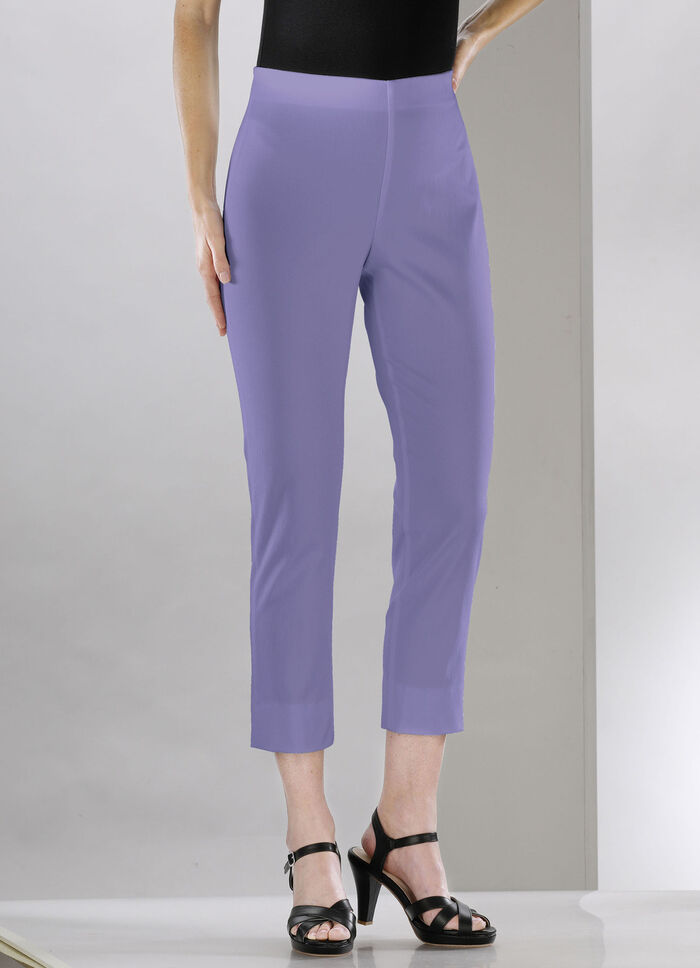 Mjuk stretchbyxa i 7/8-längd LAVENDEL
