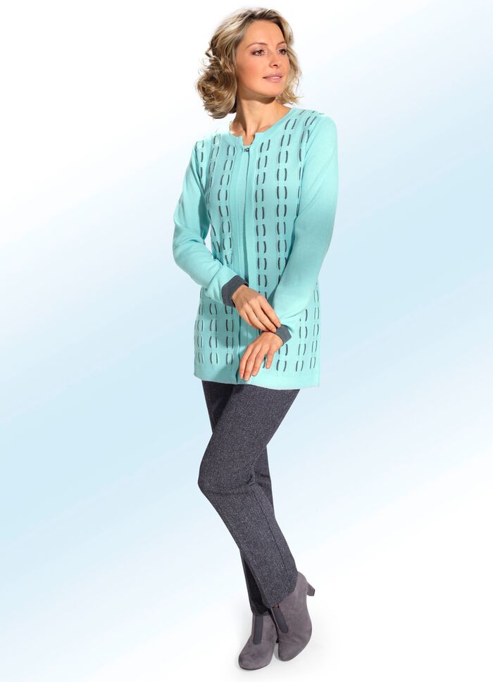 Tweedbyxor i bekv&auml;m pull-on-stil 