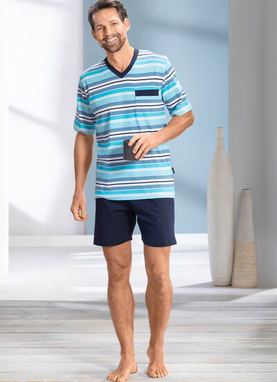 Tv&aring;pack V-ringade shorts 