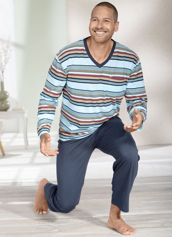 Två paket med V-ringad pyjamas 