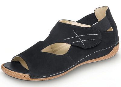 Waldl&auml;ufer, bekv&auml;ma damsandaler, bredd H, med uttagbar fotb&auml;dd 