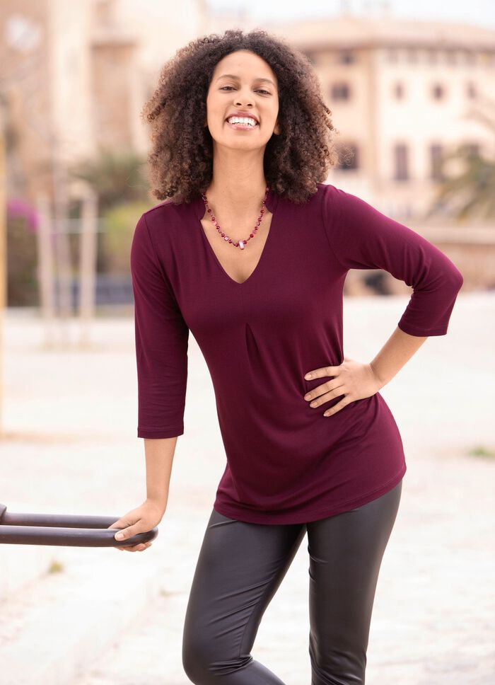 Skjorttunika med V-ringning 