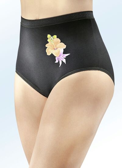 Paket med fem blommiga trosor 