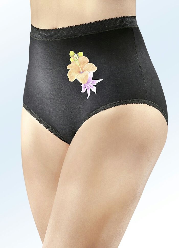 Paket med fem blommiga trosor 