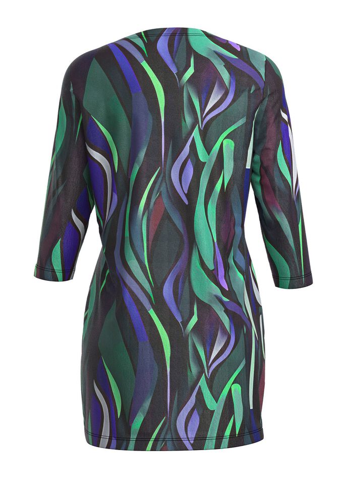 Stickad tunika i finstickad stickning 